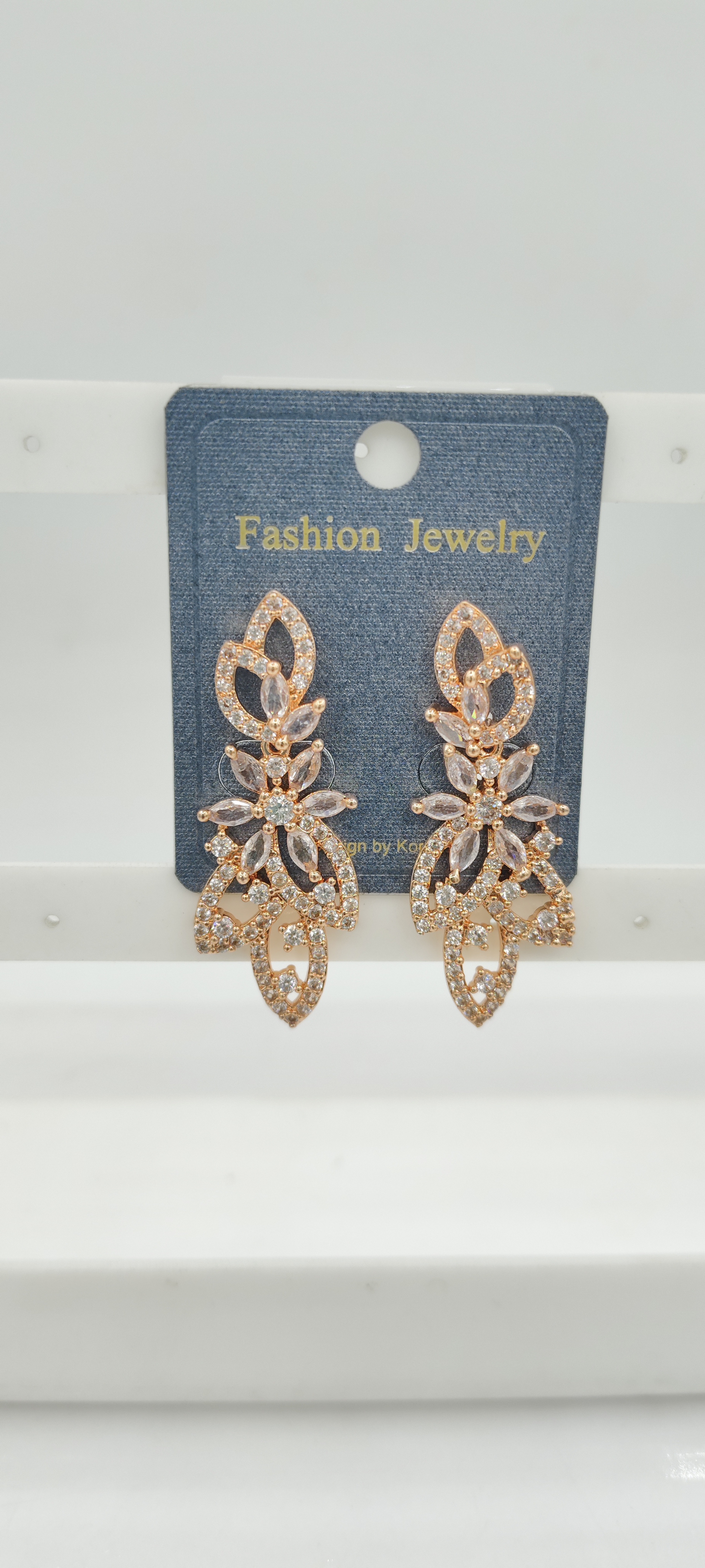 AD ROSE WHITE EARRINGS - 51128 NX