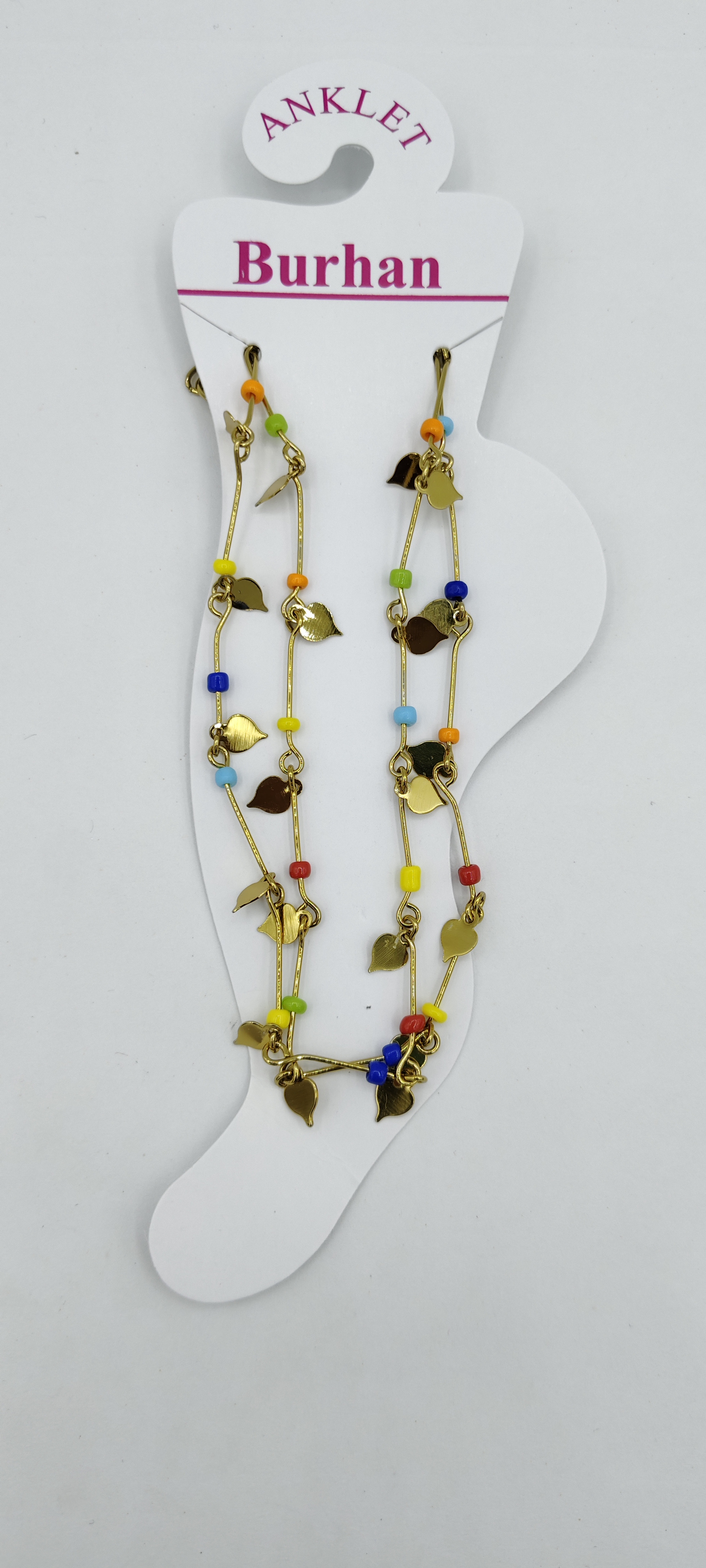 MEHENDI MULTI BEADS PAYAL - 3274