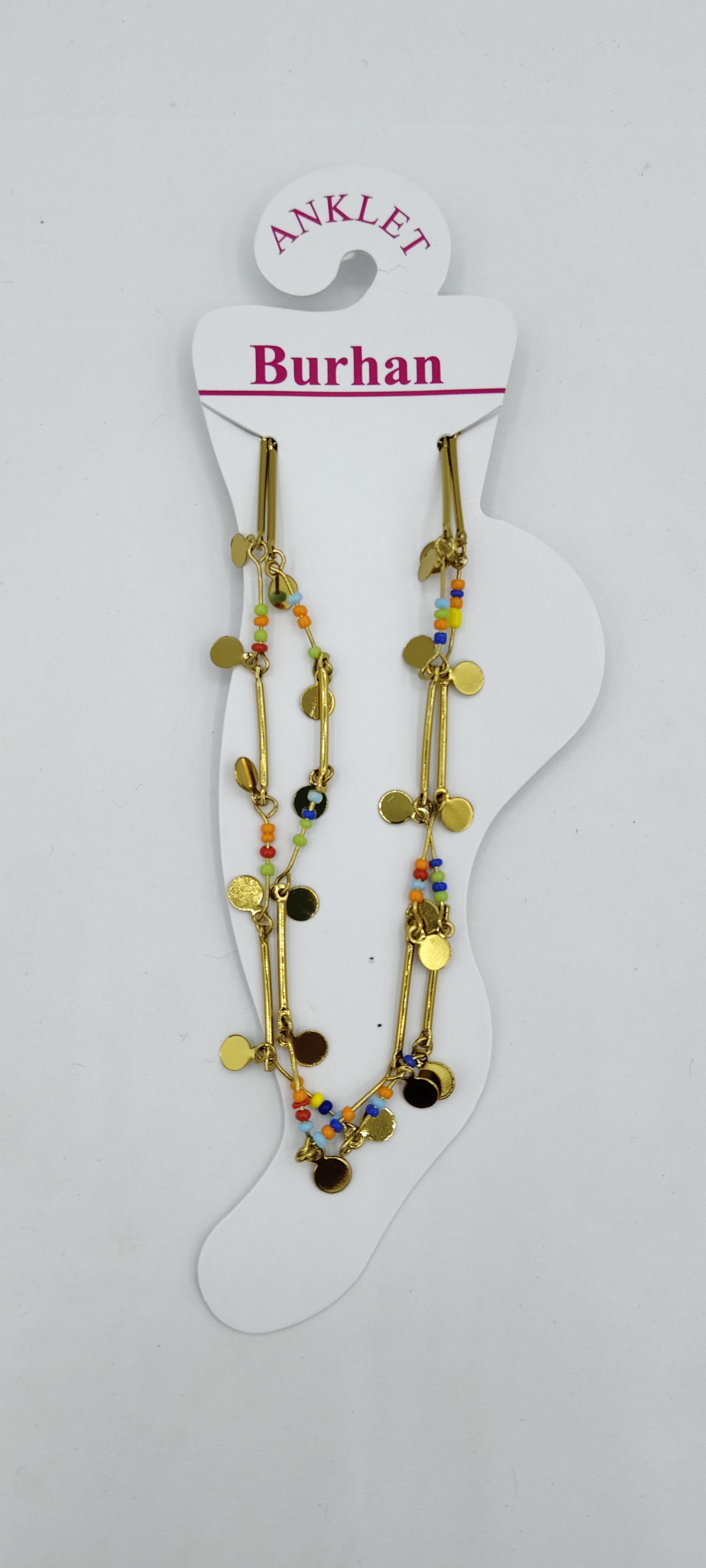 MEHENDI MULTI BEADS PAYAL - 3284