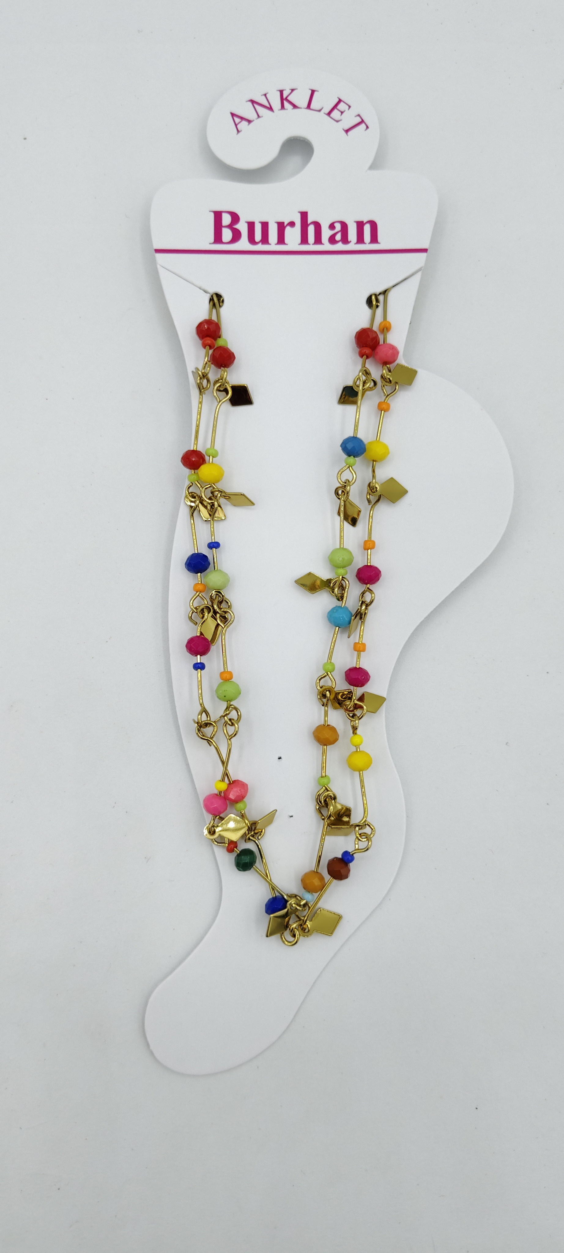 MEHENDI MULTI BEADS PAYAL - 3281