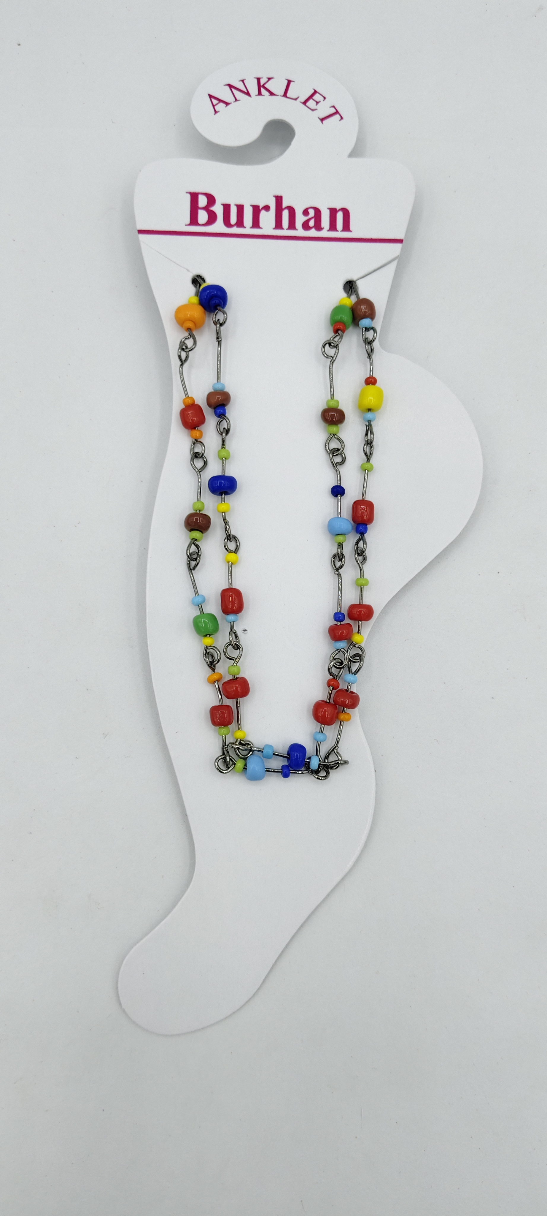 BLACK MULTI BEADS PAYAL - 3279