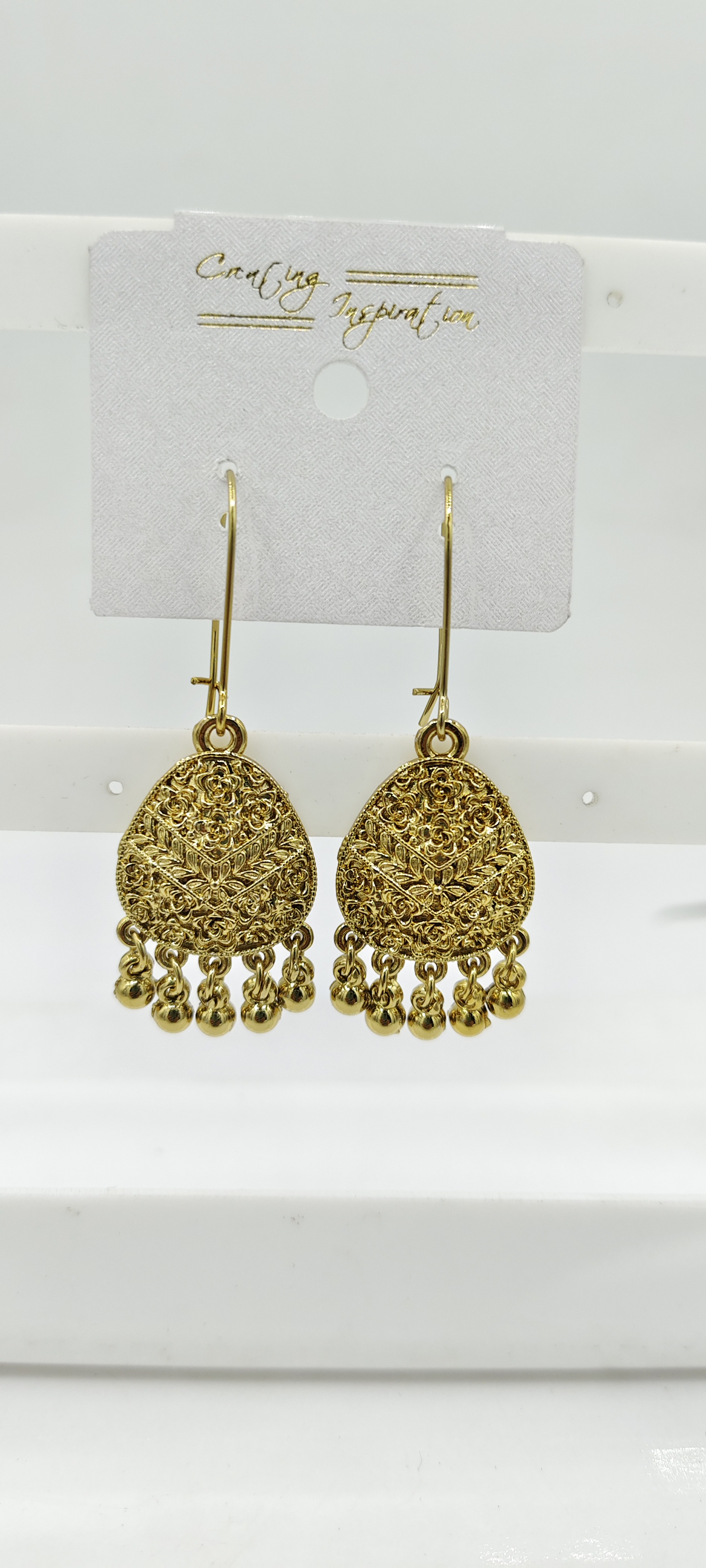 MEHENDI ANTIQUE PLAIN AKDA EARRINGS - 527234