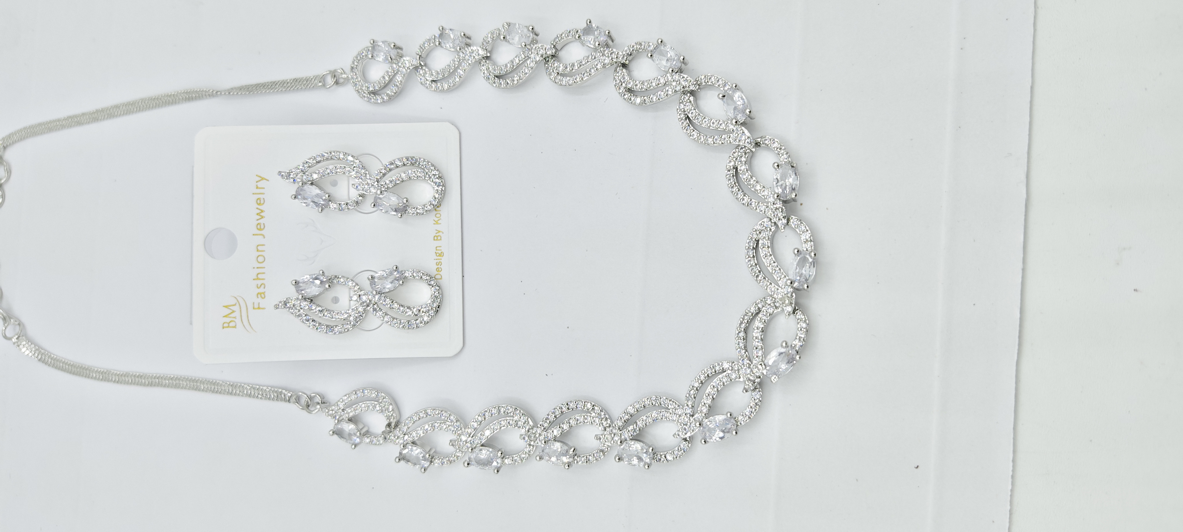 AD RODIUM WHITE LINK SET - 92162 NX