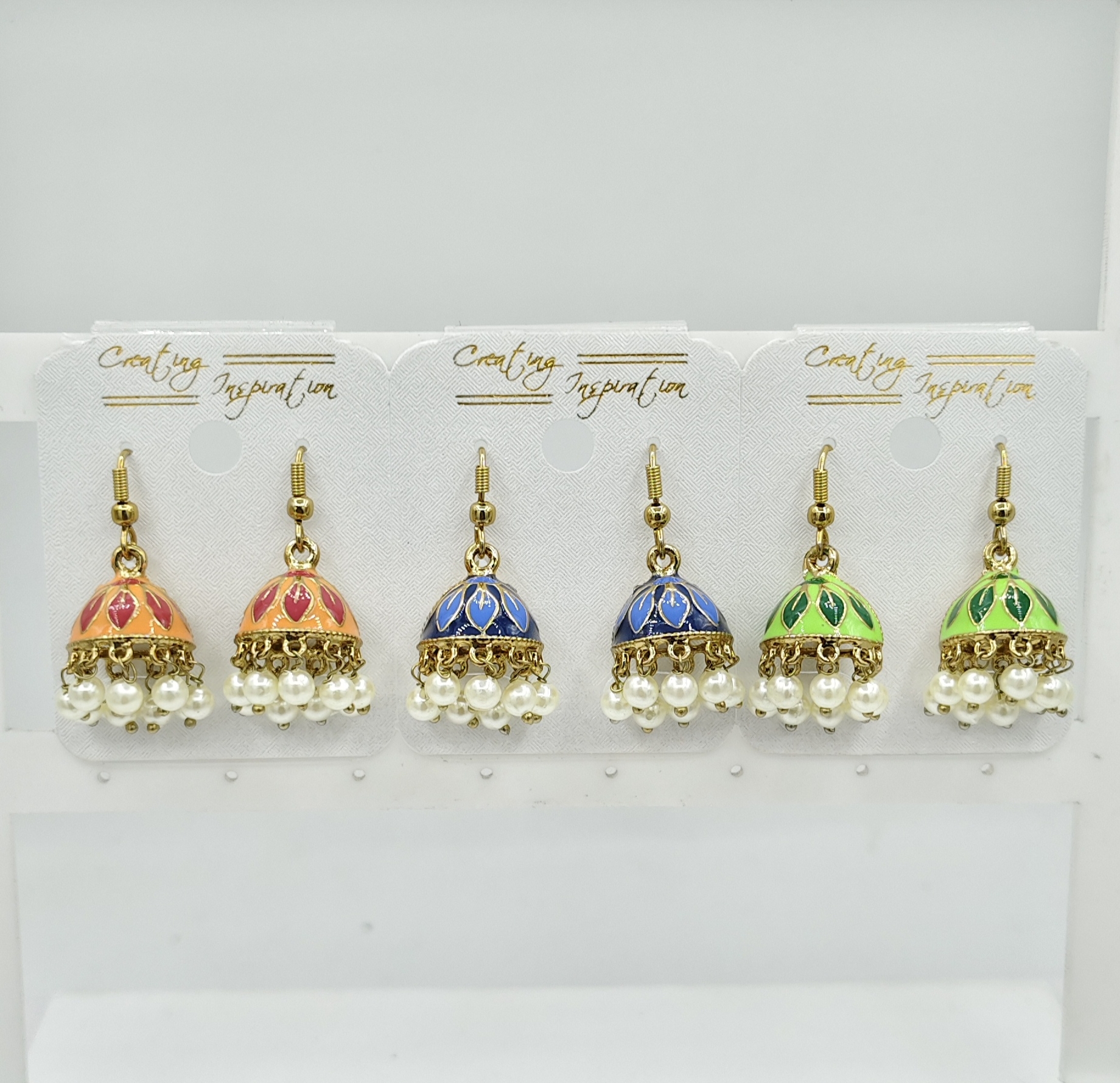 MEHENDI CMN AKDA 3 JODI PACKING JHUMKI - 521954