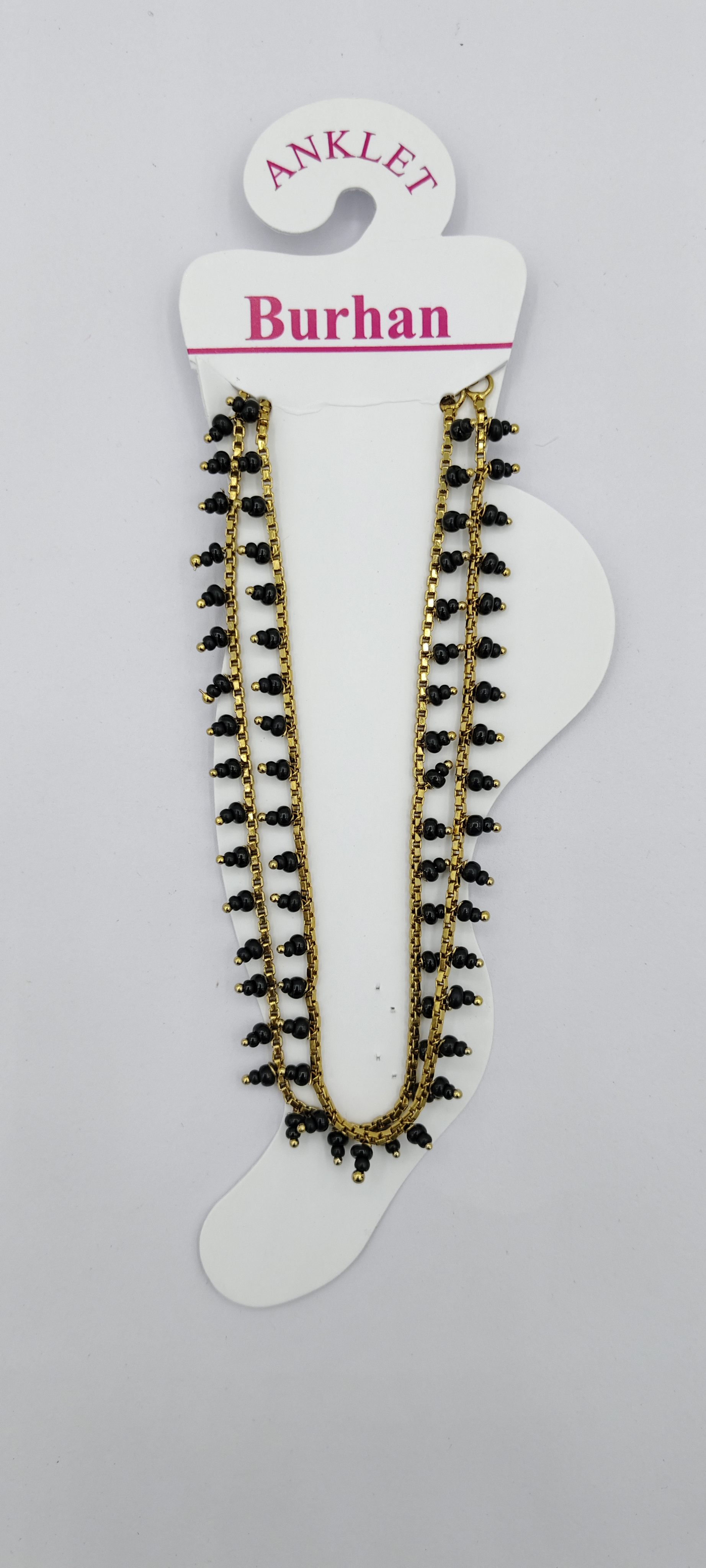 MEHENDI BLACK BEADS PAYAL - G-04